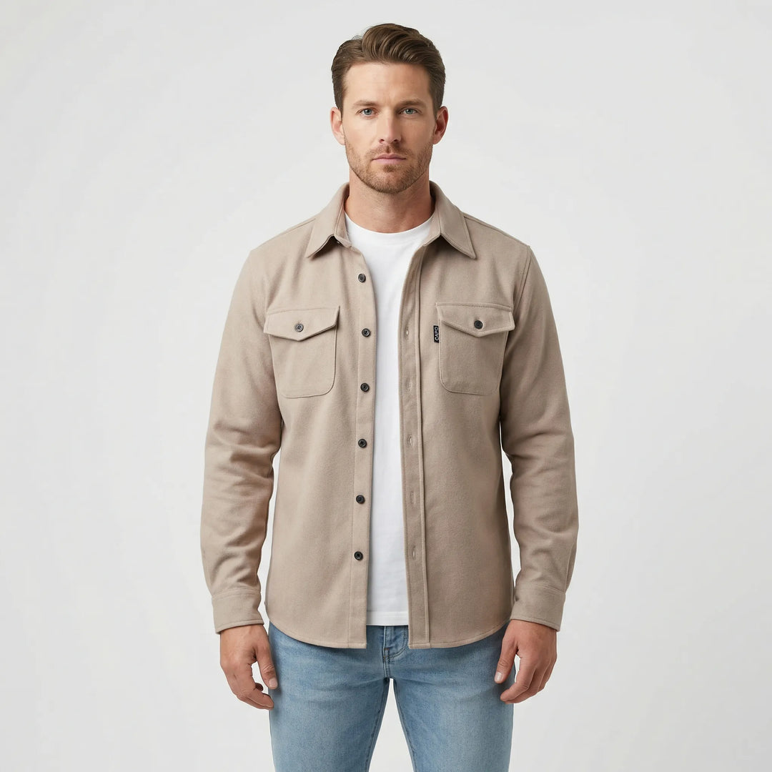 Overshirt med lange ermer og brystlommer - Pablo