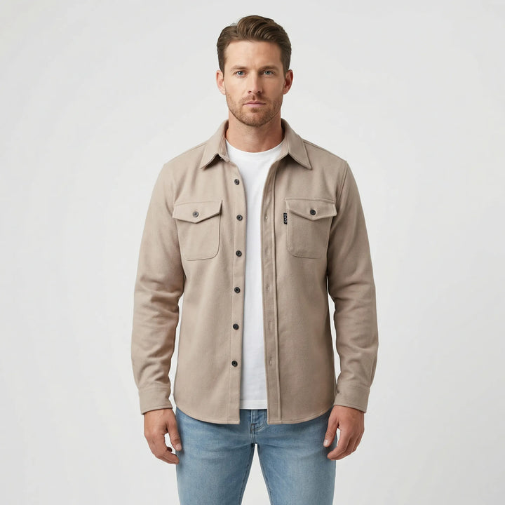 Overshirt med lange ermer og brystlommer - Pablo
