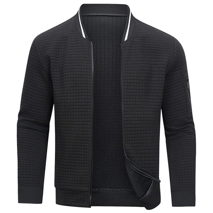 Comfortable and warm men's sweater with zipper