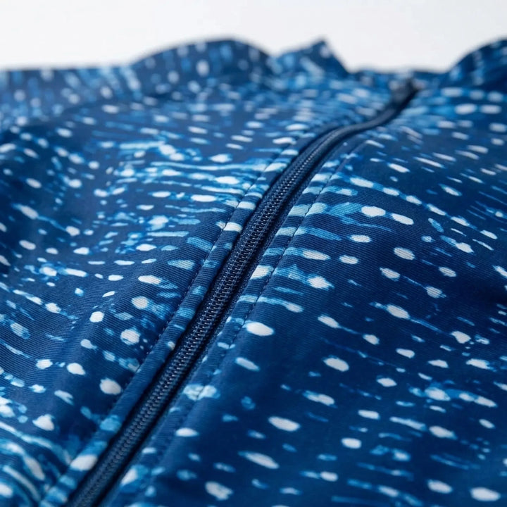 Mønstret monokini med lange ermer - Cetaform