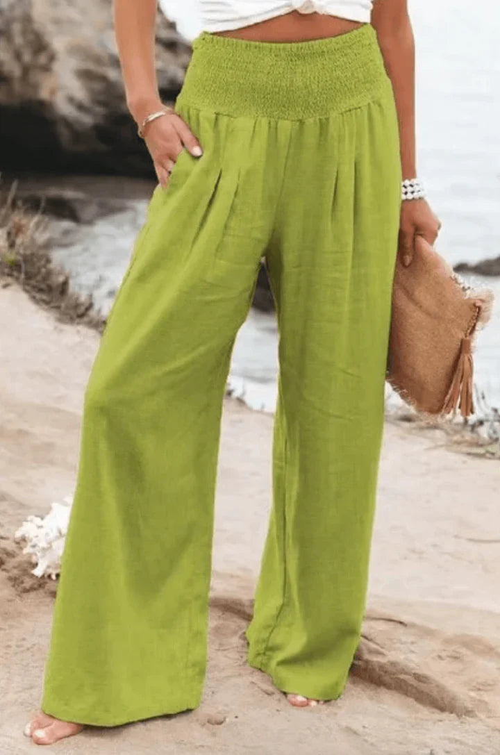 Elegant, stretchy palazzo pants for women