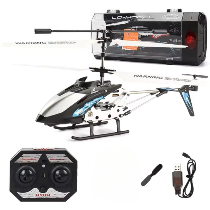 Mini RC-helikopter med gyroskop og metallramme