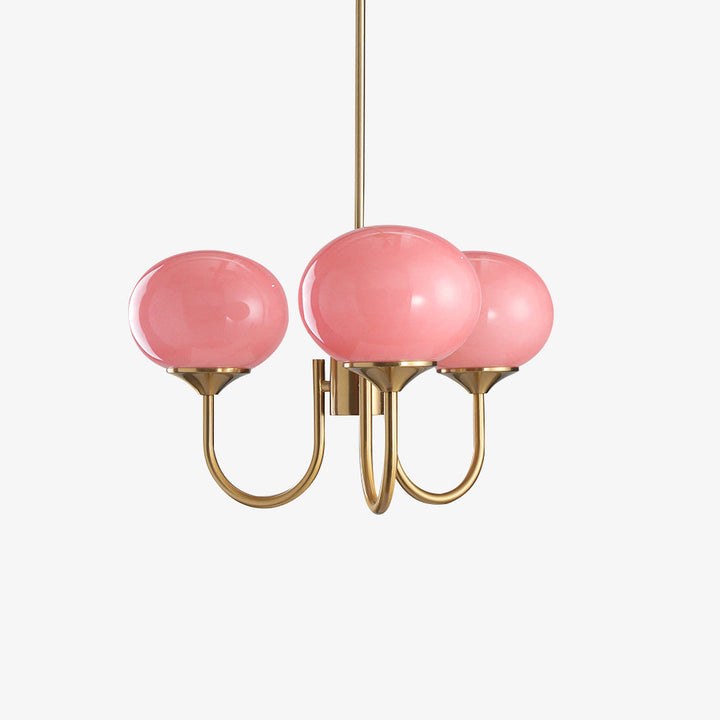Taklampe med glasskuler, 3 eller 5 lys