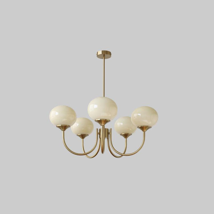 Taklampe med glasskuler, 3 eller 5 lys