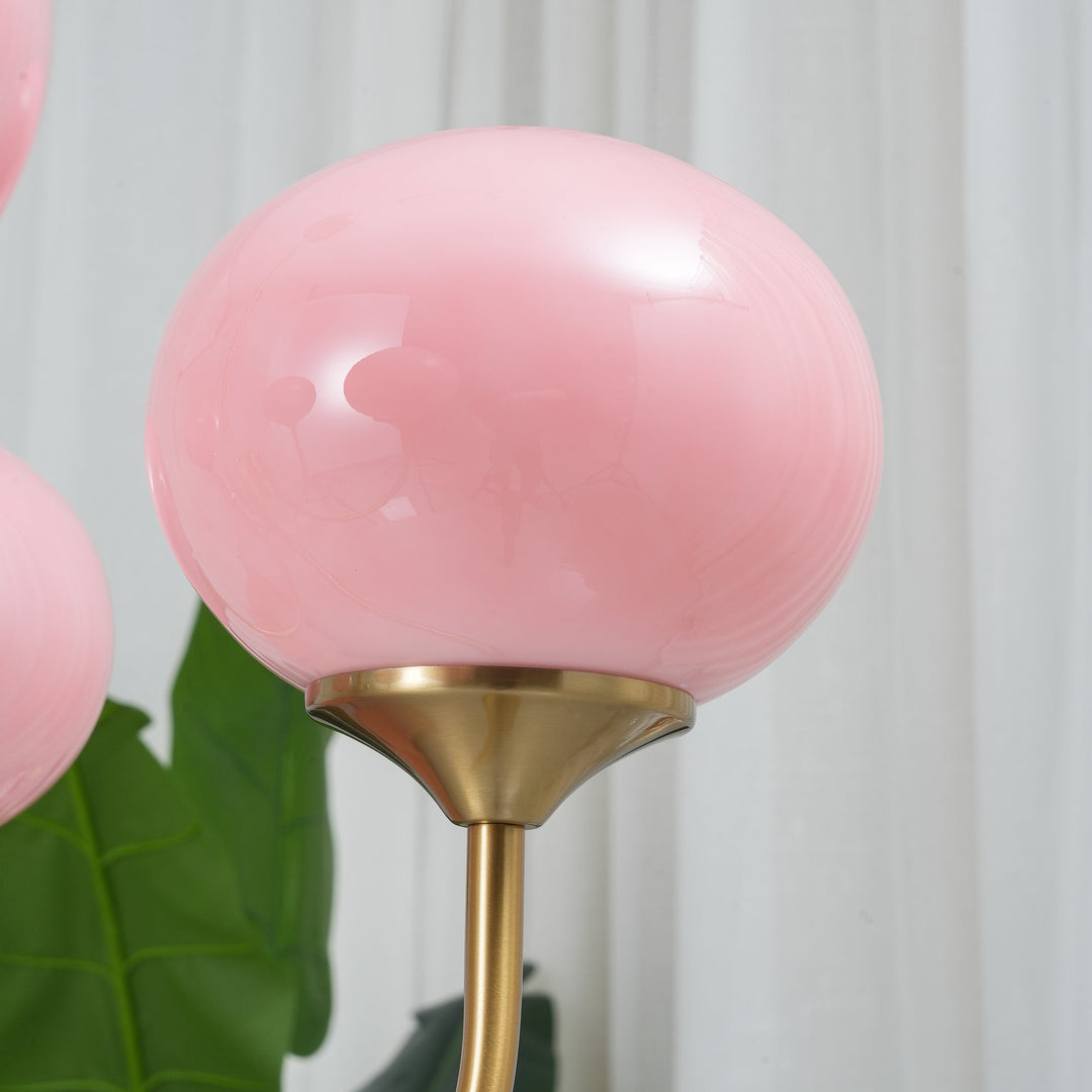 Taklampe med glasskuler, 3 eller 5 lys