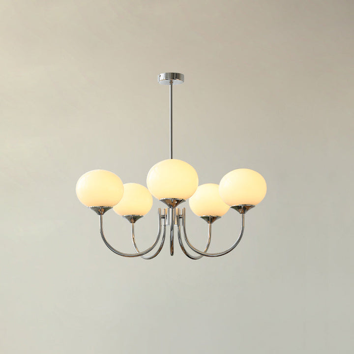 Taklampe med glasskuler, 3 eller 5 lys