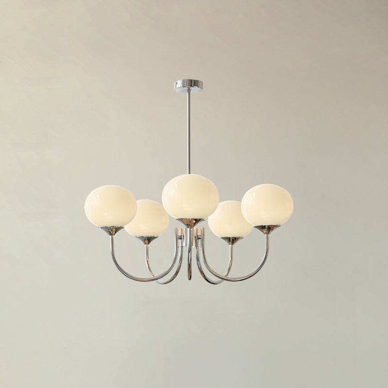 Taklampe med glasskuler, 3 eller 5 lys