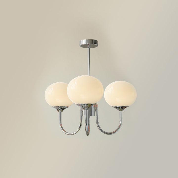 Taklampe med glasskuler, 3 eller 5 lys