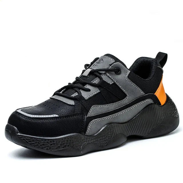 Work sneakers with steel toe