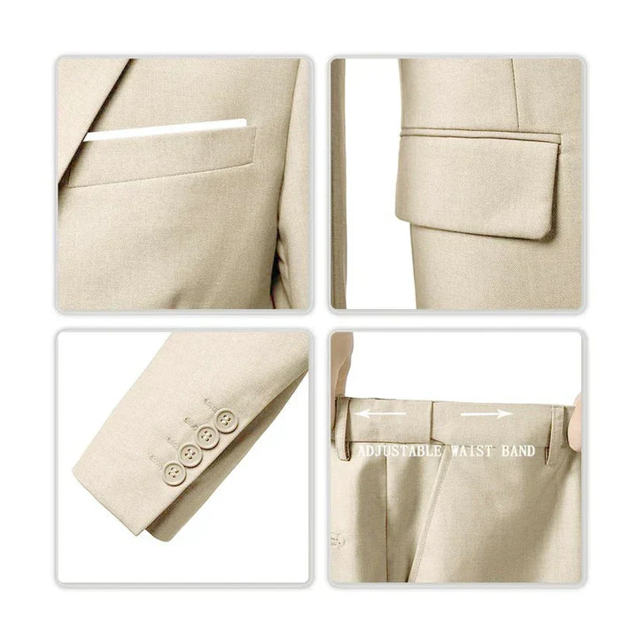 Brecken Elegant 3-Delt Dress for Menn – Tidloes Sofistikering for Hver Anledning