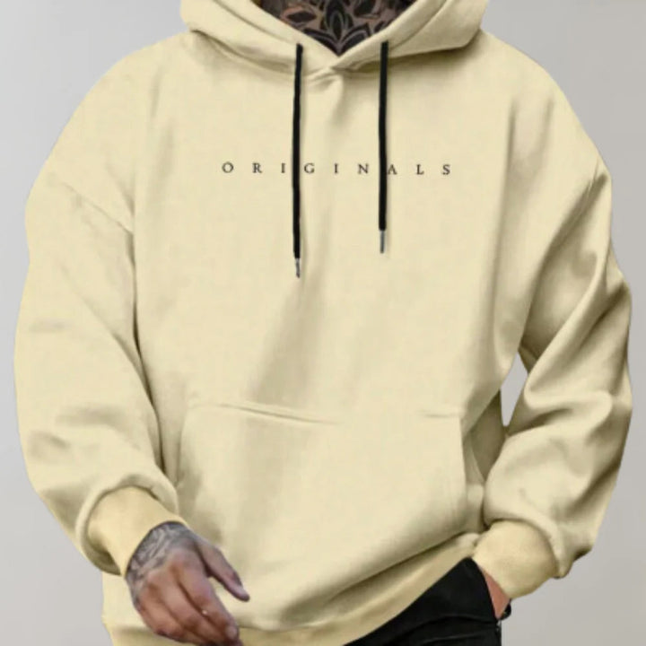Stilfull Herre Hoodie med Capuchon