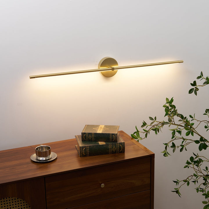 Minimalistisk lineær vegglampe med to armer i moderne stil