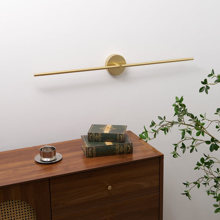 Minimalistisk lineær vegglampe med to armer i moderne stil