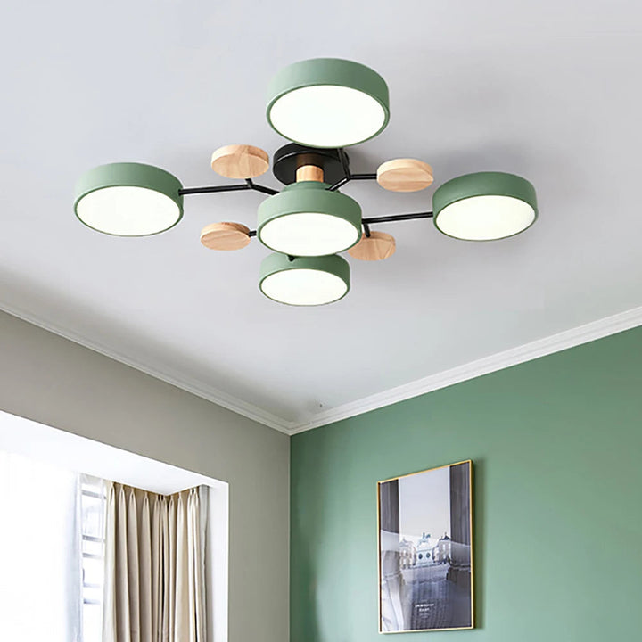 Slank Designtaklampe med Håndverksdetalj