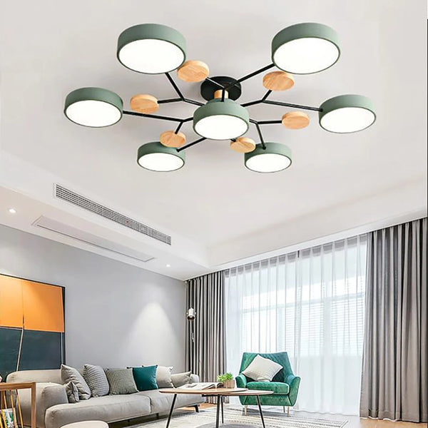 Slank Designtaklampe med Håndverksdetalj
