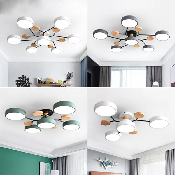 Slank Designtaklampe med Håndverksdetalj