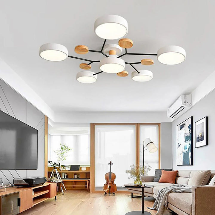 Slank Designtaklampe med Håndverksdetalj