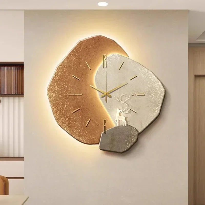 Moderne Veggklokke med Unikt Design
