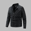 Elegant Overgangs Quiltet Jakke for Menn