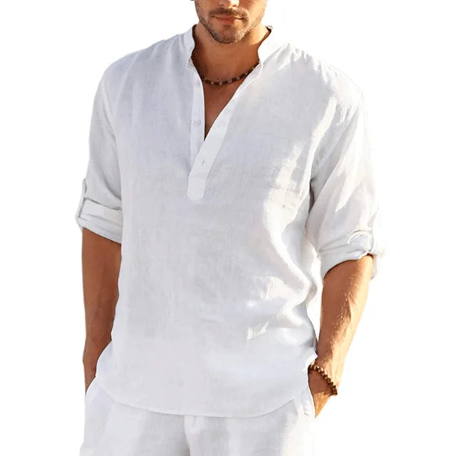 Elegant linen shirt for men – perfect for summer