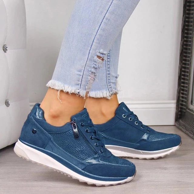 Orthopedic Breathable Sneakers with Zipper
