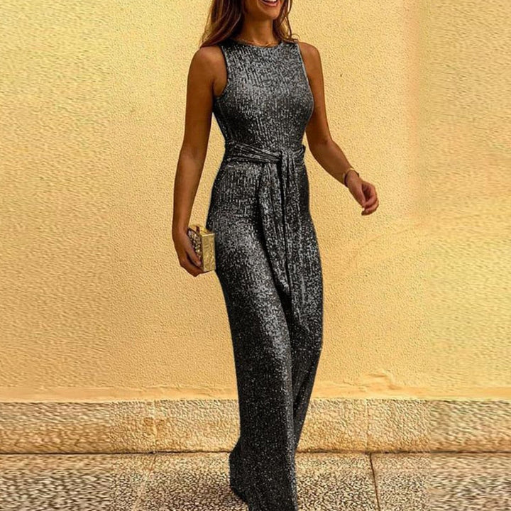 Festiv Glitrende Kvinners Jumpsuit – Glitr med Hver Steg