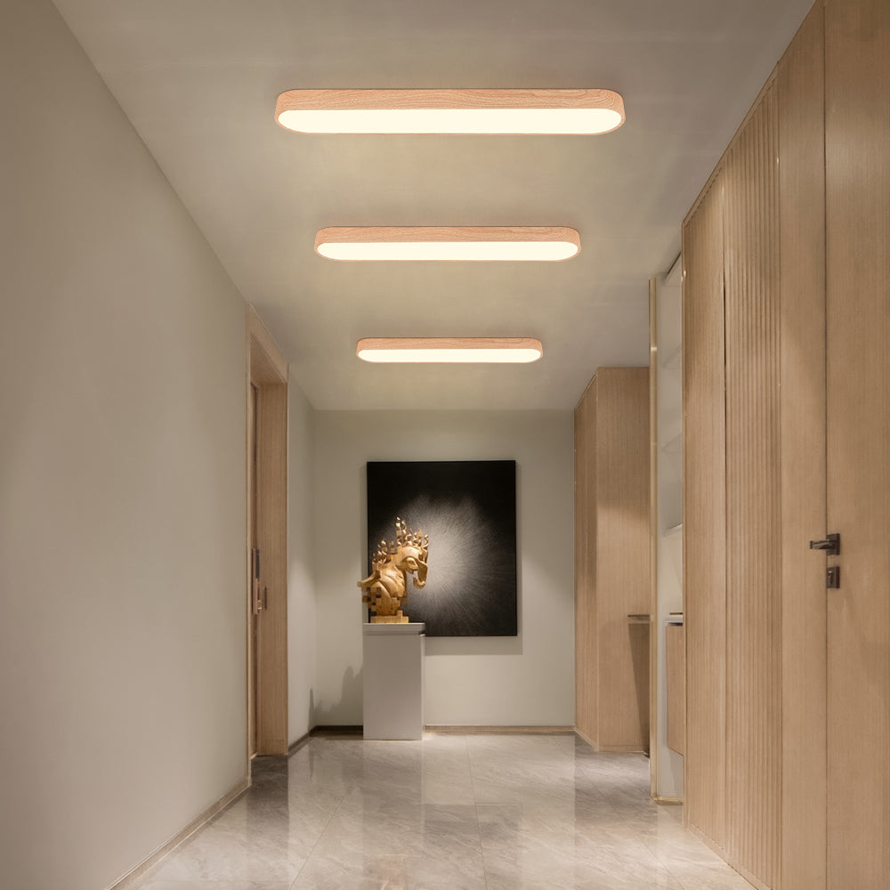 Oval LED-Takplafond Nordic Glow med Treaksent