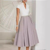 White summer dress with color blocks