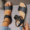 Women's sandals with open toe and padding