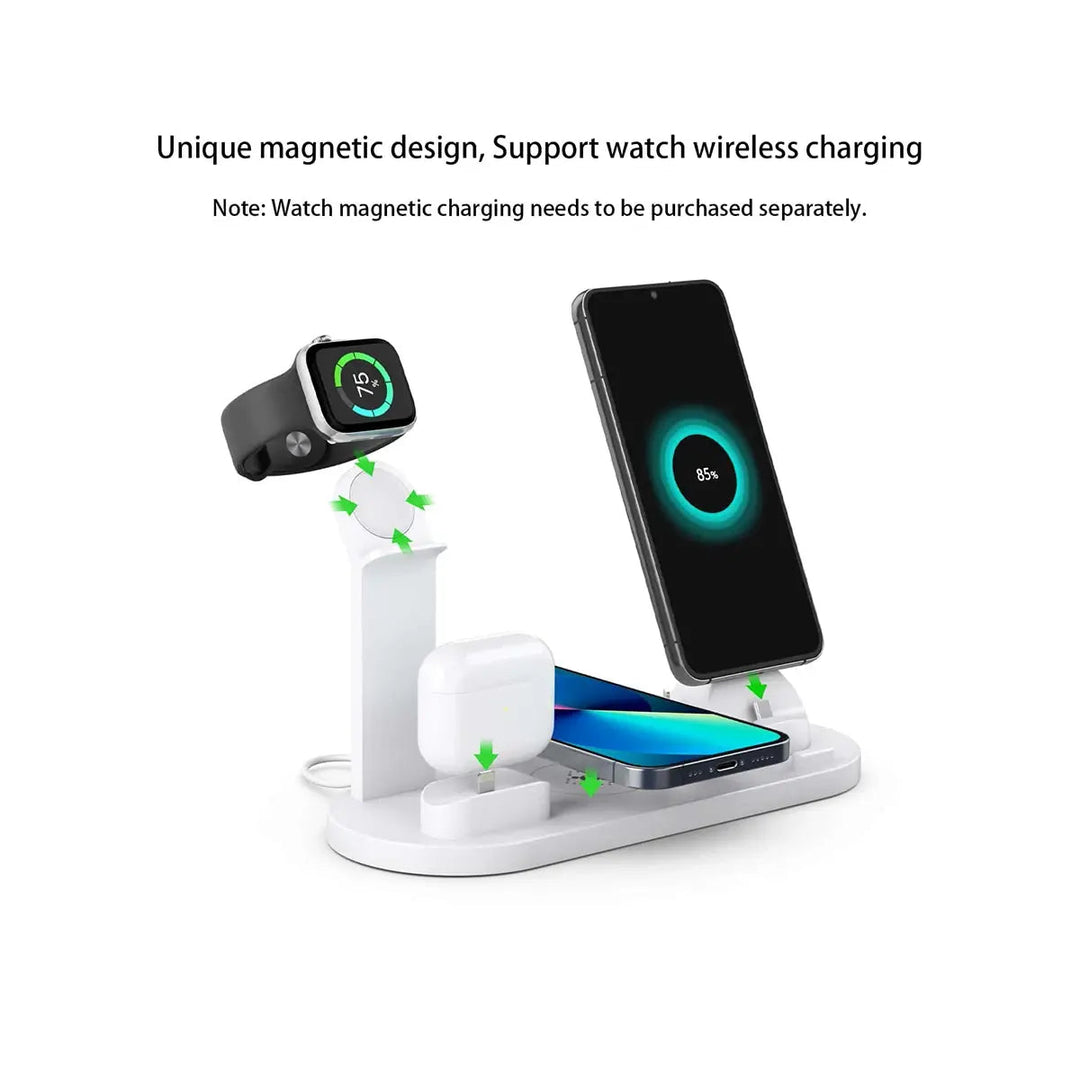 Trådløs ladestasjon for iPhone, Apple Watch og AirPods