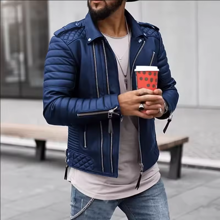 Timeless and durable leather jacket for men
