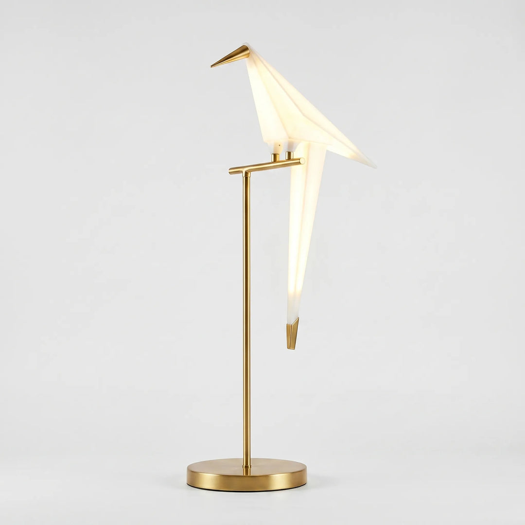 Bordlampe formet som origamifugl – Avilume