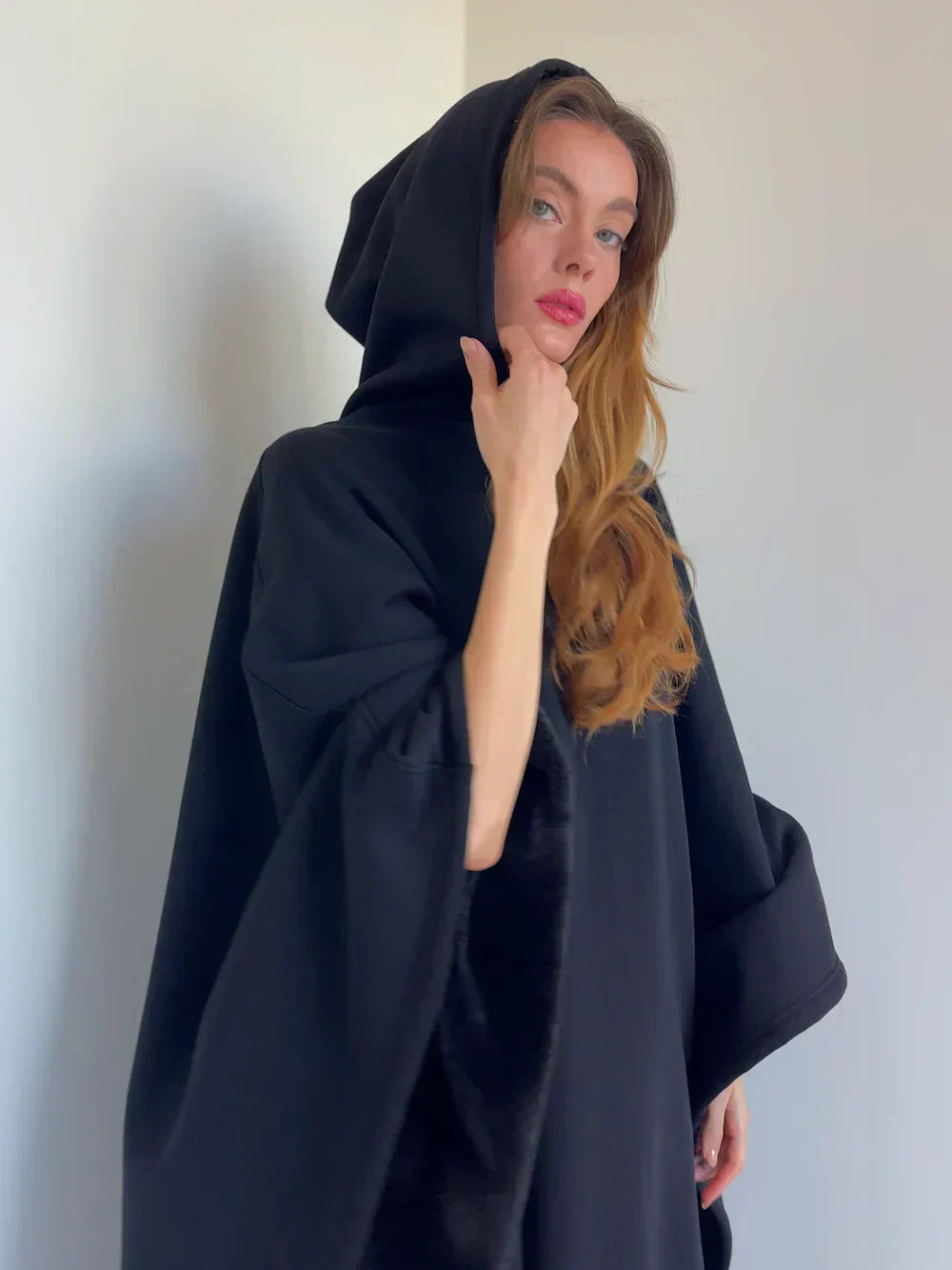 Oversize hettegenser-pledd – Karoline