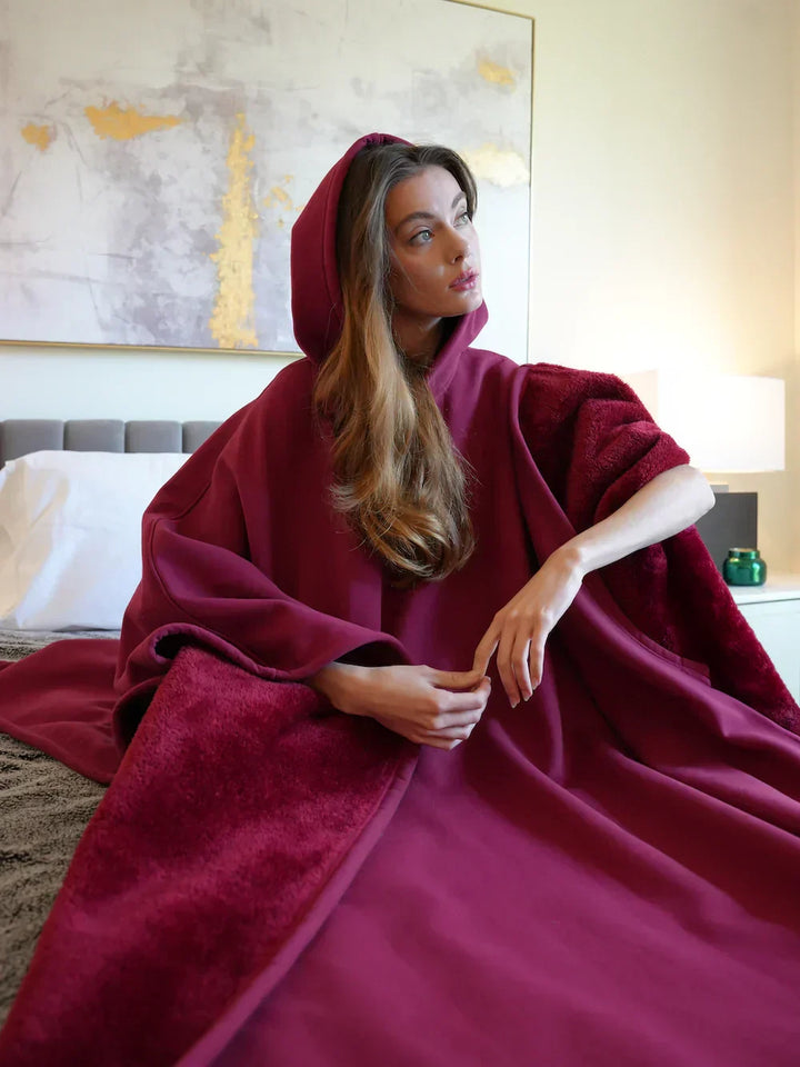 Oversize hettegenser-pledd – Karoline