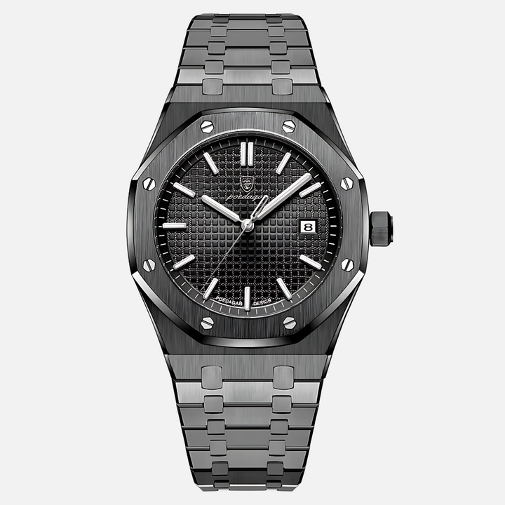 Elegante Herrenuhr aus Edelstahl