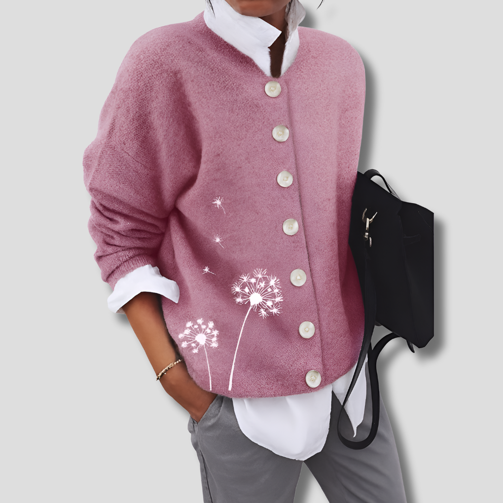 Cozy winter knit cardigan for women