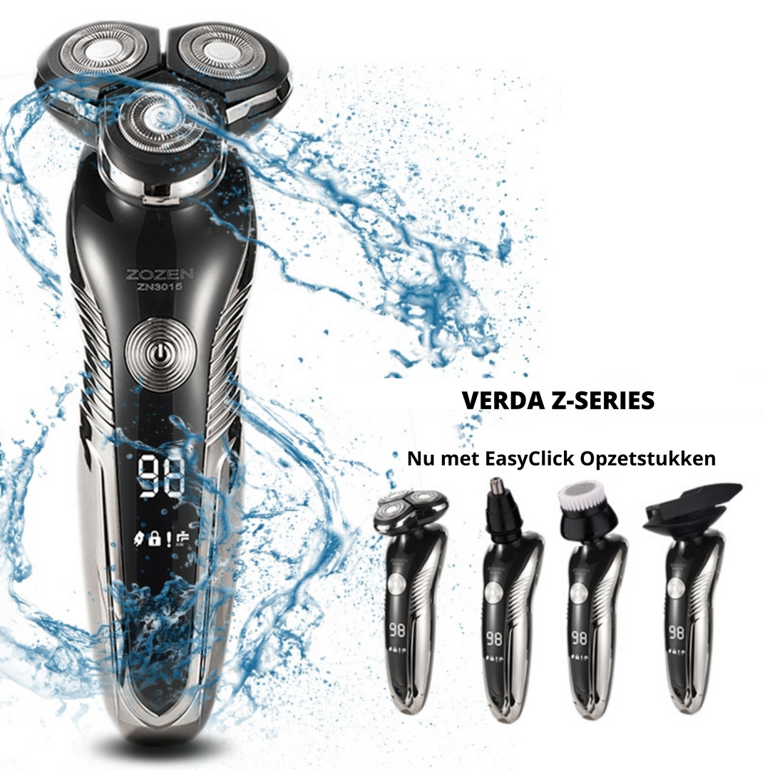 Rechargeable electric shaver for wet and dry use