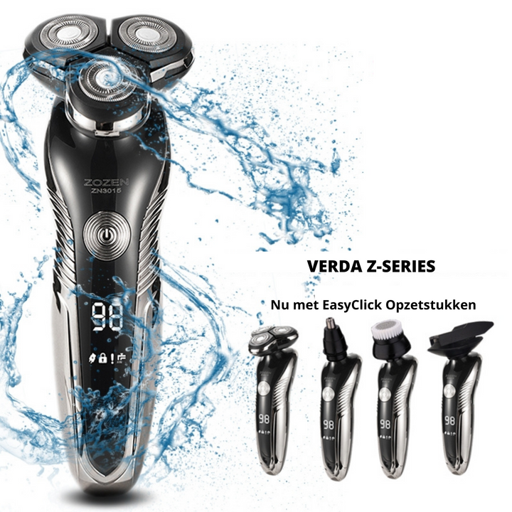 Rechargeable electric shaver for wet and dry use