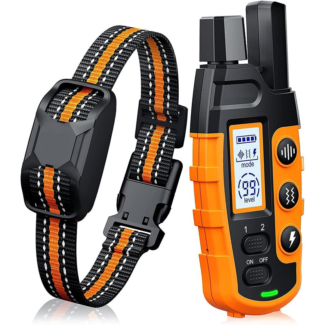 Premium Hundetreningshalsbånd 1000m med Fjernkontroll - Vanntett, Oppladbar E-Collar for Alle Hundestørrelser