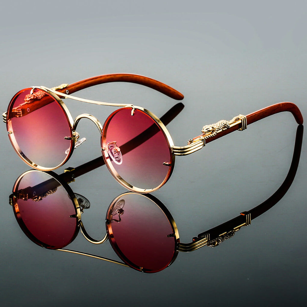 Retro metal sunglasses