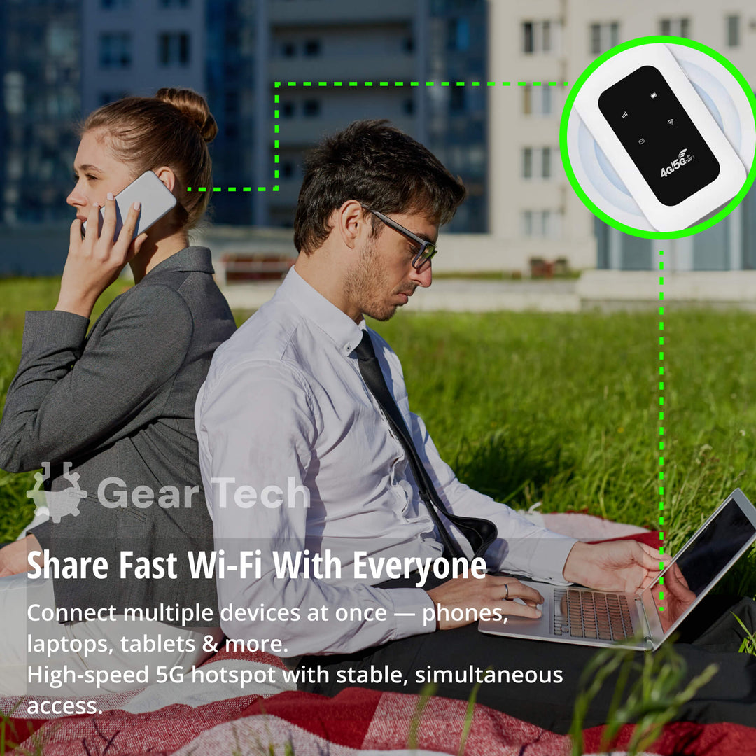 RoamWave 5G bærbar WiFi-hotspot for reise eller hjemmebruk