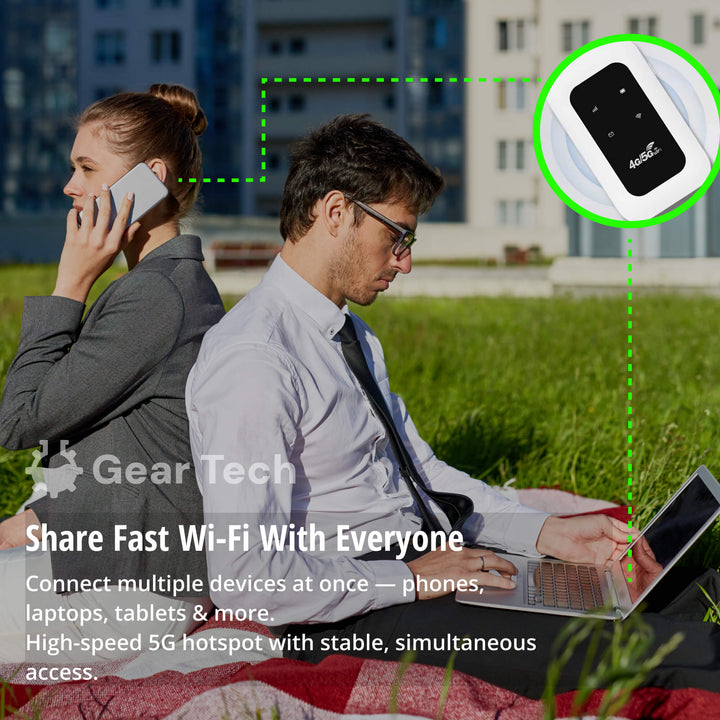 RoamWave 5G bærbar WiFi-hotspot for reise eller hjemmebruk
