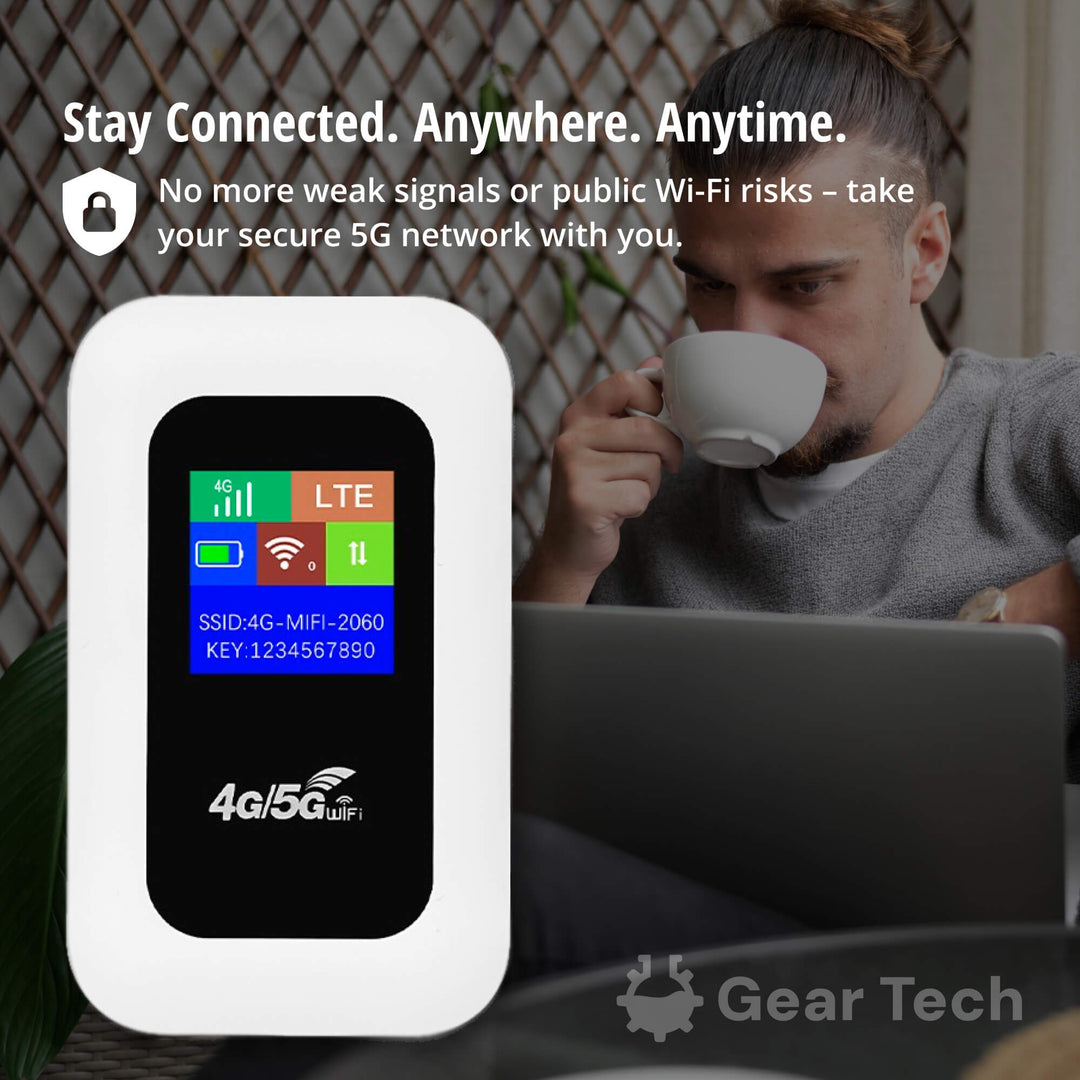 RoamWave 5G bærbar WiFi-hotspot for reise eller hjemmebruk