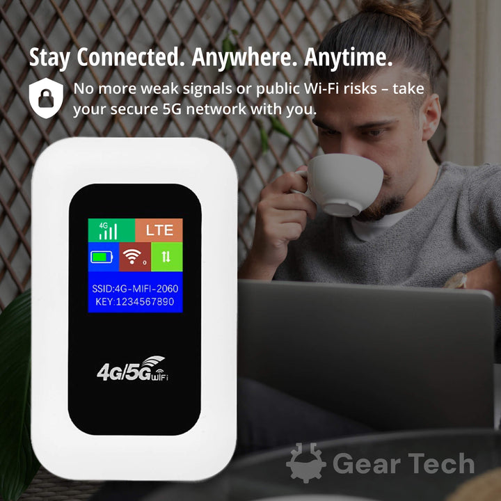 RoamWave 5G bærbar WiFi-hotspot for reise eller hjemmebruk
