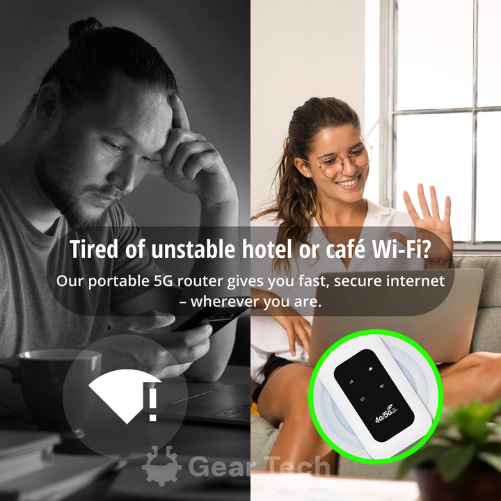 RoamWave 5G bærbar WiFi-hotspot for reise eller hjemmebruk