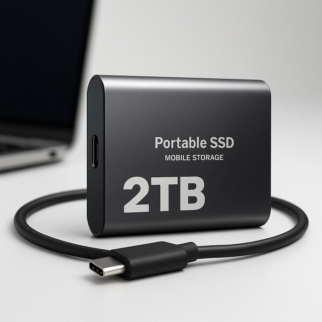 Ekstern SSD 2TB med USB-C