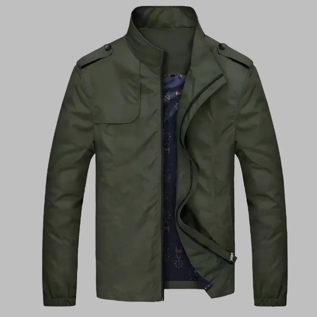 Menns Zip-Up Hverdag Jakke
