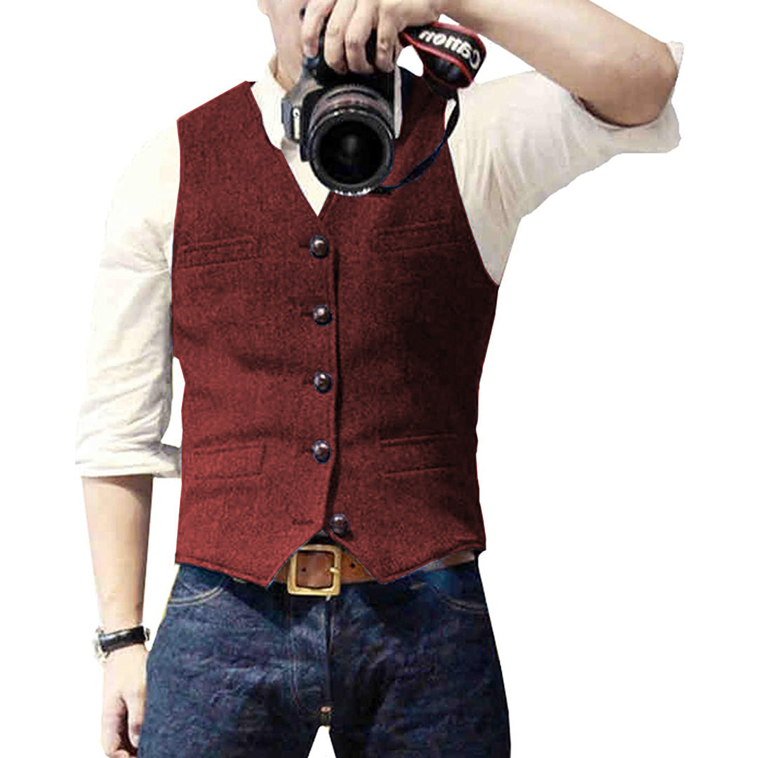 The Men's Vest in Denim