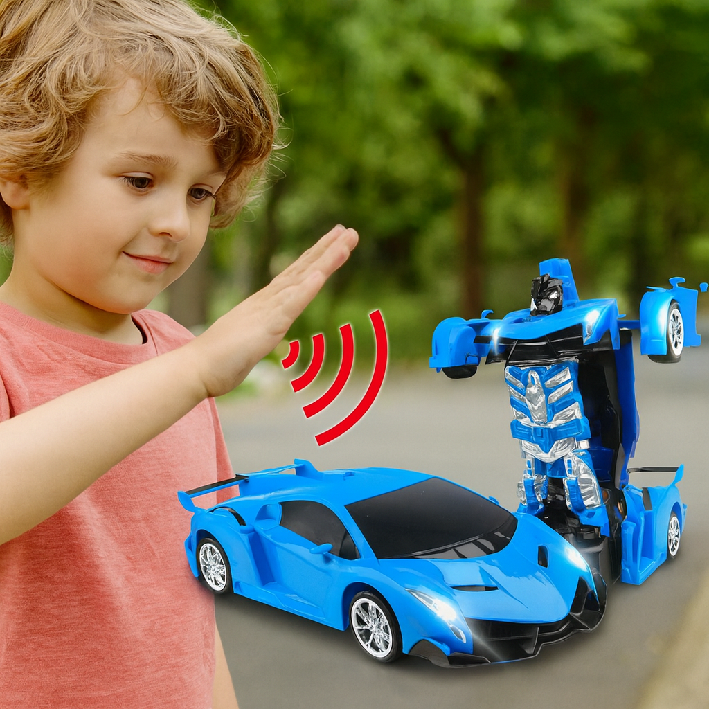 Fjernstyrt robotbil som kan transformeres