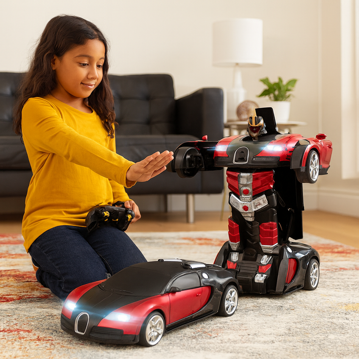 Fjernstyrt robotbil som kan transformeres
